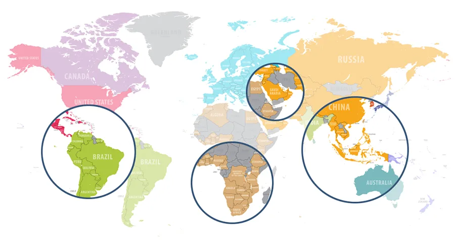 map country coverage