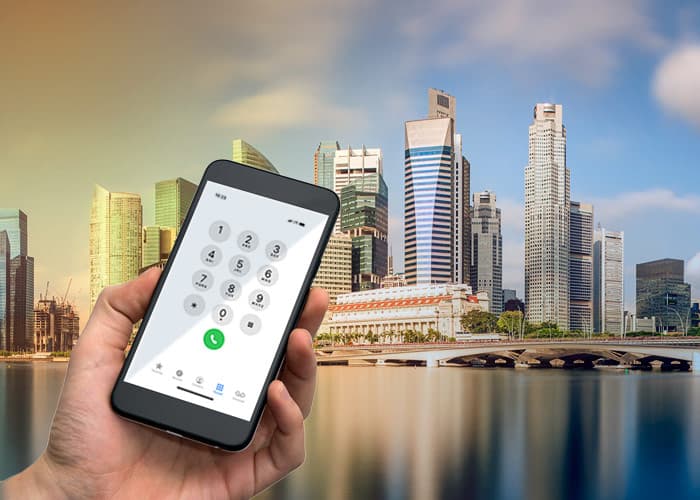 numero de telephone virtuel à Singapour.