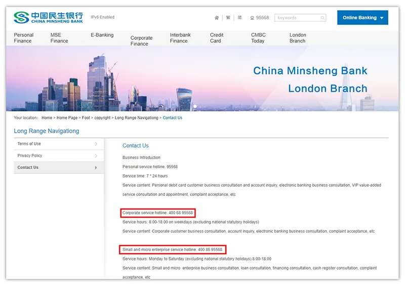 400 Number being used by a Chinese bank instead of a toll-free number.