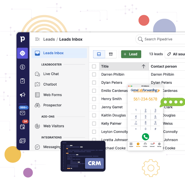 VoIP features for Pipedrive