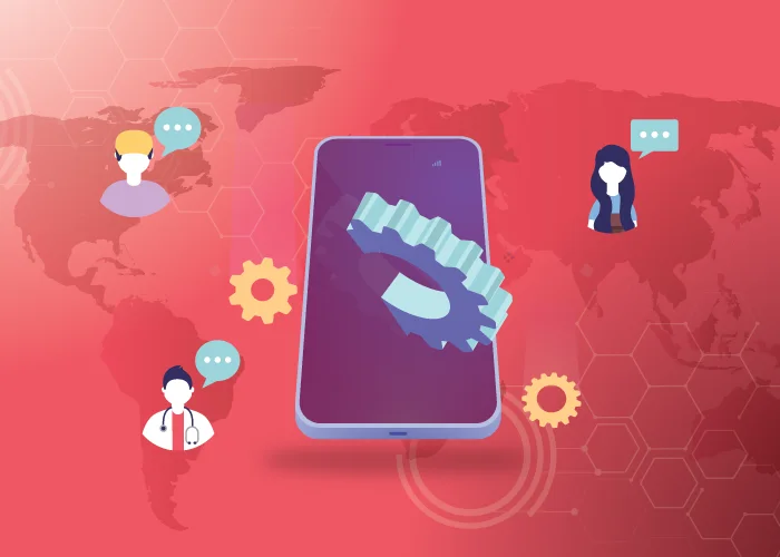 Visual on configuring local 2-way voice for international teams using a centralized phone system.