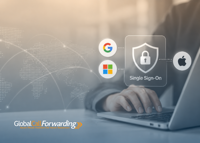Global Call Forwarding announces single sign-on login for the control panel