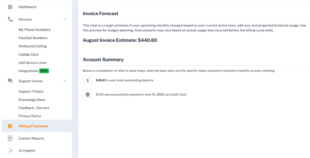invoice-forecast-billing
